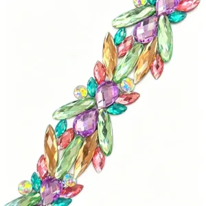 Iron on Rhinestone Trim